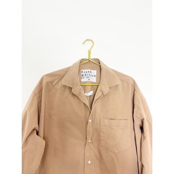 Frank & Eileen MACKENZIE One-Size Button-Up Shirt Tan - Picture 3 of 10